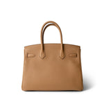 Hermes Birkin 30 Biscuit Togo Gold Plated U Stamp - Redeluxe