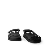 Hermes Black Chypre Sandals Black Calfskin 40.5 / 10.5 US - Redeluxe