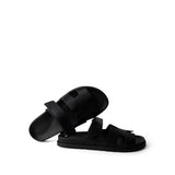 Hermes Black Chypre Sandals Black Calfskin 40.5 / 10.5 US - Redeluxe