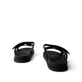 Hermes Black Chypre Sandals Black Calfskin 40.5 / 10.5 US - Redeluxe