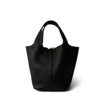 Hermes Black Picotin Lock 18 Black Taurillon Clemence Gold Plated B Stamp - Redeluxe