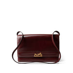 Hermes Clutch Burgundy Vintage Hermes Eugenie Clutch Shoulder Flap Burgundy Box Calfskin - Redeluxe