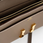 Hermes Clutch Hermès Etoupe Epsom Constance To Go Wallet 18cm Gold Hardware - Redeluxe
