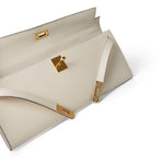 Hermes Clutch White Kelly Cut Clutch Nata Swift Gold Plated Z Stamp - Redeluxe