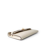 Hermes Clutch White Kelly Cut Clutch Nata Swift Gold Plated Z Stamp - Redeluxe