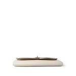 Hermes Clutch White Kelly Cut Clutch Nata Swift Gold Plated Z Stamp - Redeluxe