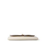 Hermes Clutch White Kelly Cut Clutch Nata Swift Gold Plated Z Stamp - Redeluxe