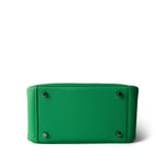 Hermes Green Mini Lindy Vert Comics Clemence Palladium Plated B Stamp - Redeluxe