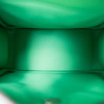 Hermes Green Mini Lindy Vert Comics Clemence Palladium Plated B Stamp - Redeluxe