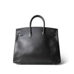 Hermes Grey Birkin 35 Dark Grey Box Calfskin Gold Plated [F] Stamp - Redeluxe