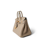 Hermes Handbag Beige Birkin 25 Trench Togo Gold Plated A Stamp - Redeluxe