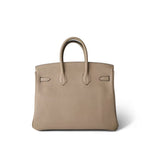 Hermes Handbag Beige Birkin 25 Trench Togo Gold Plated A Stamp - Redeluxe