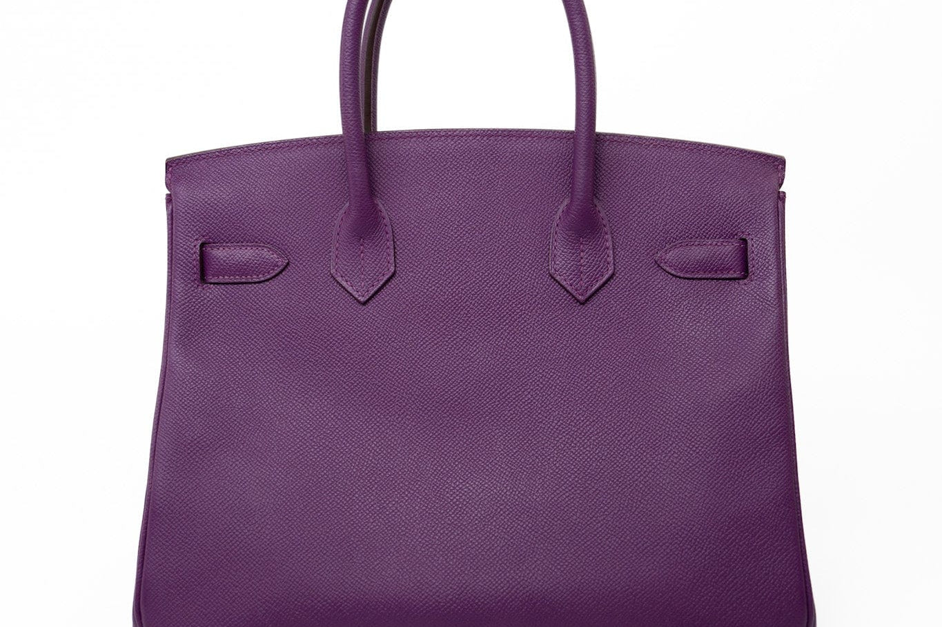 Hermes Handbag Birkin 30 Anemone Veau Epsom Leather Gold Plated R Stamp - Redeluxe