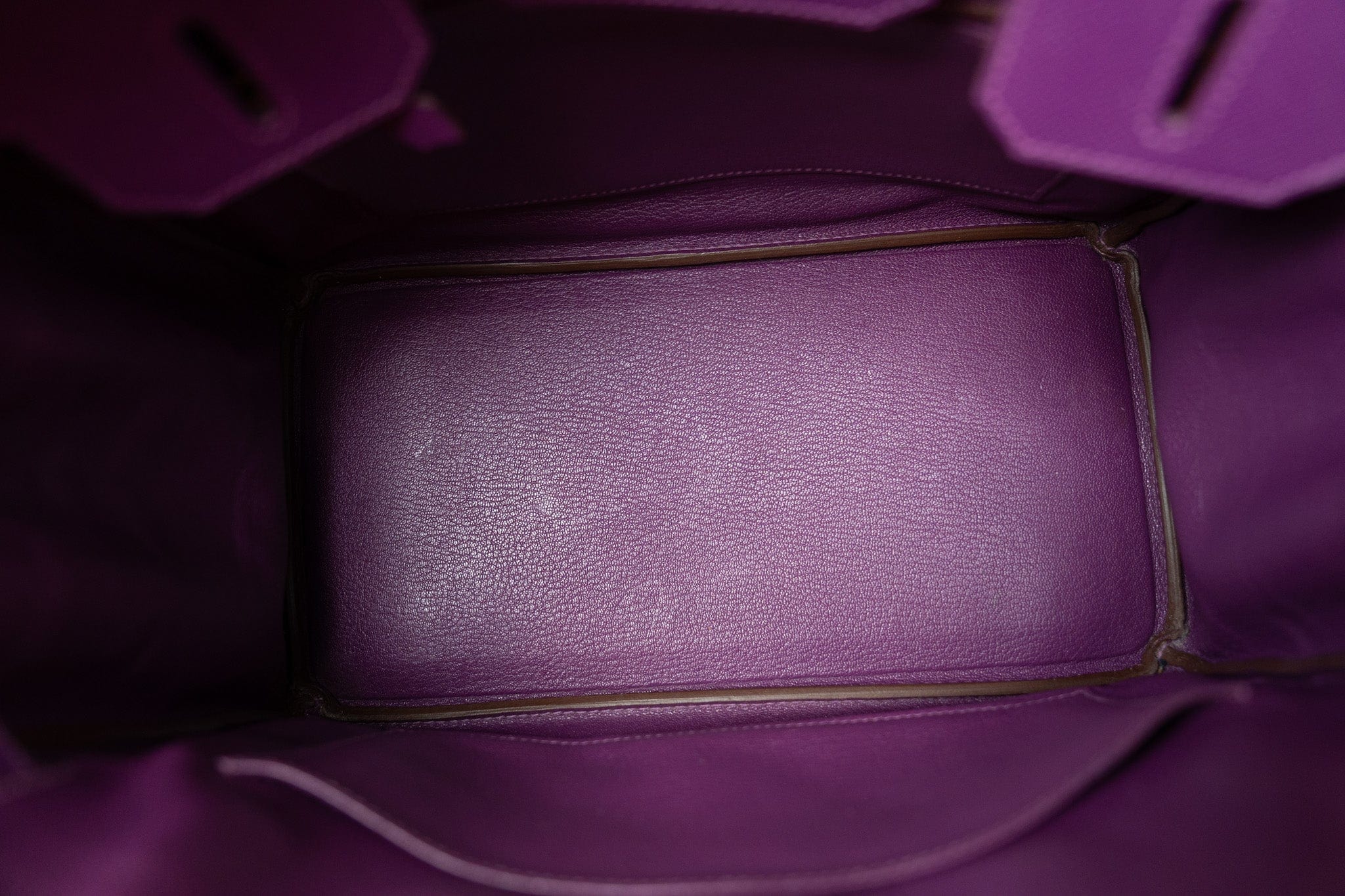Hermes Handbag Birkin 30 Anemone Veau Epsom Leather Gold Plated R Stamp - Redeluxe