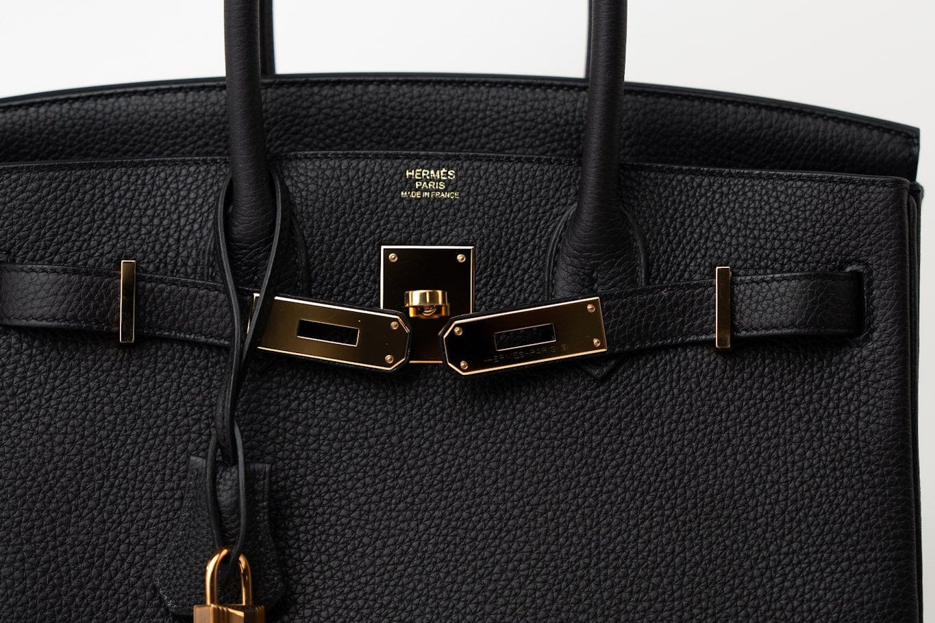 Hermes Handbag Birkin 30 Black/ Noir Togo Rose Gold Plated Hardware 2022 - Redeluxe