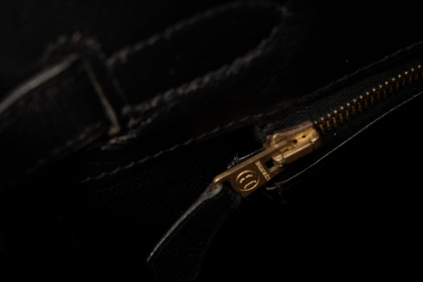 Hermes Handbag Birkin 30 Black/ Noir Vachette Ardennes Gold Plated Hardware G Square Stamp - Redeluxe