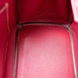Hermes Handbag Birkin 30 (Candy Model) Rose Tyrien / Rubis Veau Epsom Leather Palladium Plated O Square Stamp - Redeluxe