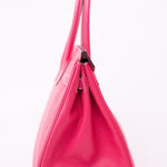 Hermes Handbag Birkin 30 (Candy Model) Rose Tyrien / Rubis Veau Epsom Leather Palladium Plated O Square Stamp - Redeluxe