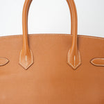Hermes Handbag Birkin 30 Gold Veau Epsom Leather Gold Plated Stamp A - Redeluxe