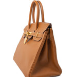Hermes Handbag Birkin 30 Gold Veau Epsom Leather Gold Plated Stamp A - Redeluxe