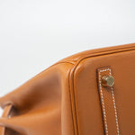 Hermes Handbag Birkin 30 Gold Veau Epsom Leather Gold Plated Stamp A - Redeluxe