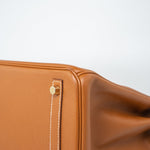 Hermes Handbag Birkin 30 Gold Veau Epsom Leather Gold Plated Stamp A - Redeluxe