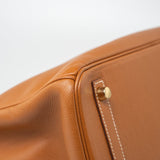 Hermes Handbag Birkin 30 Gold Veau Epsom Leather Gold Plated Stamp A - Redeluxe