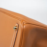 Hermes Handbag Birkin 30 Gold Veau Epsom Leather Gold Plated Stamp A - Redeluxe