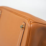 Hermes Handbag Birkin 30 Gold Veau Epsom Leather Gold Plated Stamp A - Redeluxe