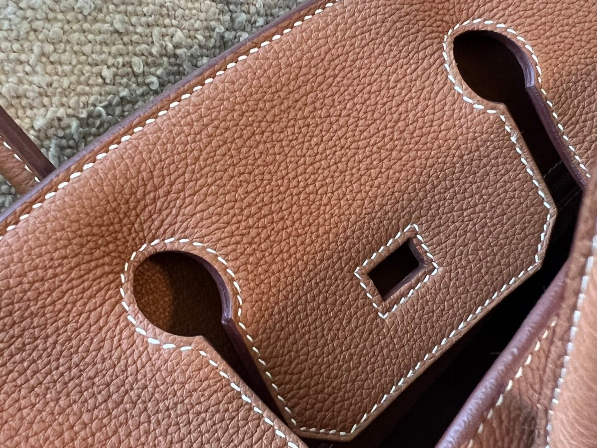 Hermes Handbag Birkin 30 Gold Veau Togo leather Gold plated 2022 U stamp - Redeluxe