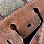 Hermes Handbag Birkin 30 Gold Veau Togo leather Gold plated 2022 U stamp - Redeluxe