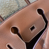 Hermes Handbag Birkin 30 Gold Veau Togo leather Gold plated 2022 U stamp - Redeluxe