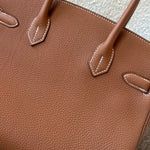 Hermes Handbag Birkin 30 Gold Veau Togo leather Gold plated 2022 U stamp - Redeluxe