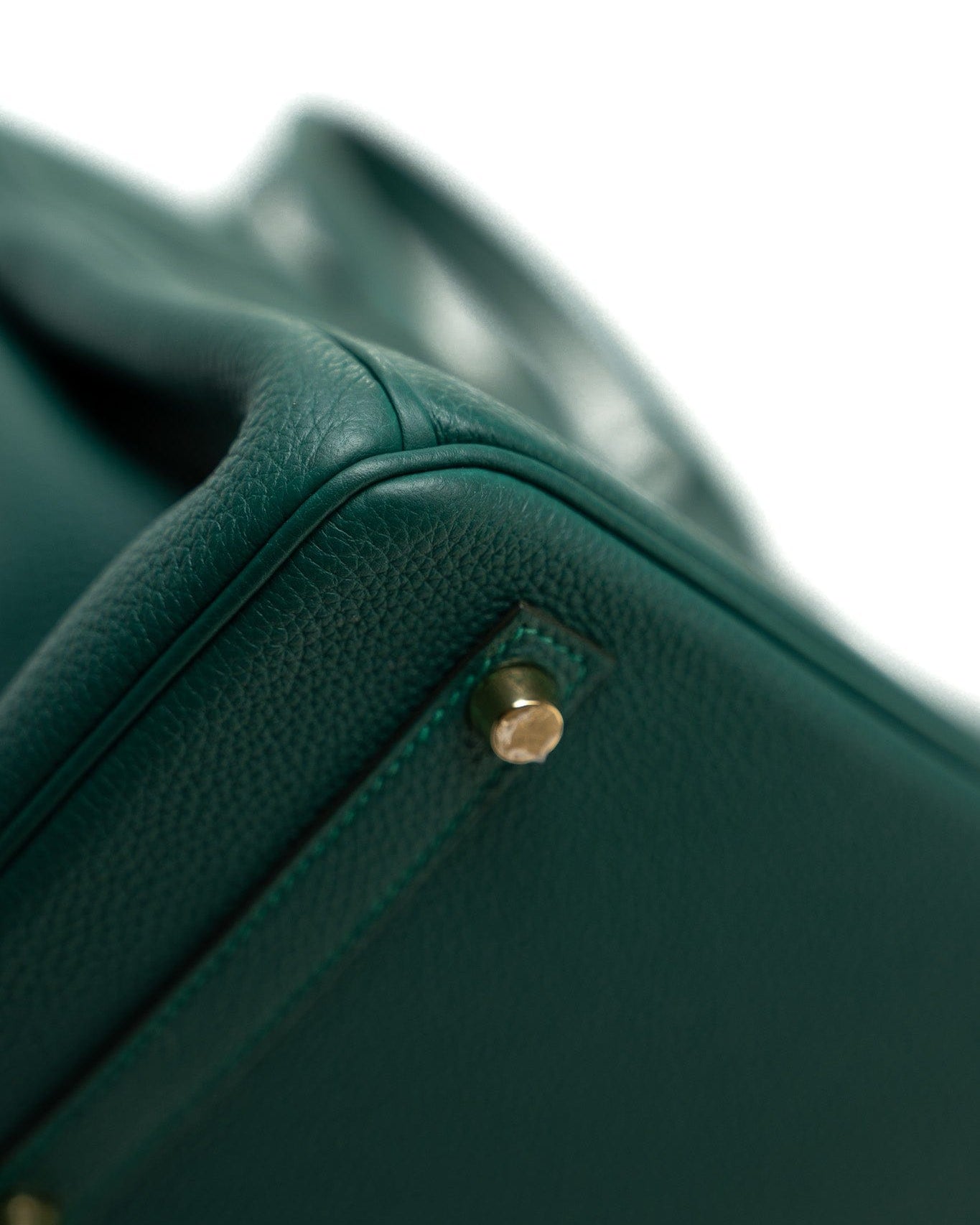 Hermes Handbag Birkin 30 Malachite Veau Togo Leather Gold Plated Hardware 2020 Y - Redeluxe