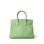 Hermes Handbag Birkin / Green Birkin 30 Vert Criquet Veau Epsom Gold Plated Hardware - Redeluxe