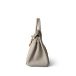 Hermes Handbag Birkin / White Birkin 25 Craie Togo Rose Gold Plated Z Stamp - Redeluxe