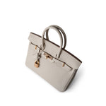 Hermes Handbag Birkin / White Birkin 25 Craie Togo Rose Gold Plated Z Stamp - Redeluxe