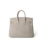 Hermes Handbag Birkin / White Birkin 25 Craie Togo Rose Gold Plated Z Stamp - Redeluxe