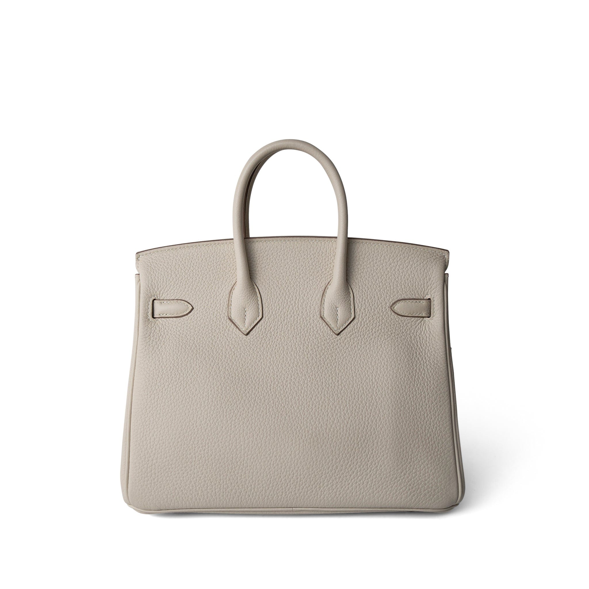 Hermes Handbag Birkin / White Birkin 25 Craie Togo Rose Gold Plated Z Stamp - Redeluxe