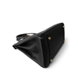 Hermes Handbag Black Birkin 30 Black Epsom Gold Plated Z Stamp - Redeluxe