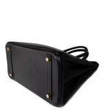 Hermes Handbag Black Birkin 30 Black Noir Vachette Ardennes Gold Plated Hardware - Redeluxe