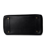 Hermes Handbag Black Birkin 30 Black Noir Vachette Ardennes Gold Plated Hardware - Redeluxe