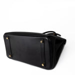 Hermes Handbag Black Birkin 30 Black Noir Vachette Ardennes Gold Plated Hardware - Redeluxe