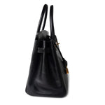 Hermes Handbag Black Birkin 30 Black Noir Vachette Ardennes Gold Plated Hardware - Redeluxe