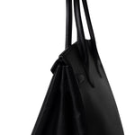 Hermes Handbag Black Birkin 30 Black Noir Vachette Ardennes Gold Plated Hardware - Redeluxe