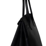 Hermes Handbag Black Birkin 30 Black Noir Vachette Ardennes Gold Plated Hardware - Redeluxe