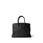Hermes Handbag Black Birkin 30 Black Togo Gold Plated A Stamp - Redeluxe