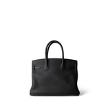 Hermes Handbag Black Birkin 30 Black Togo Gold Plated A Stamp - Redeluxe
