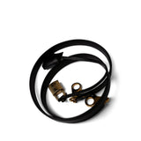 Hermes Handbag Black Kelly Sellier 28 Black Box Calfskin Gold Plated X Circle Stamp - Redeluxe