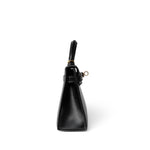 Hermes Handbag Black Mini Kelly Sellier Noir Box Calfskin Gold Plated Z Stamp - Redeluxe